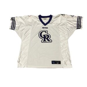 Colorado Rockies MLB Lee Sports Baseball Jersey Sz Large Football Style